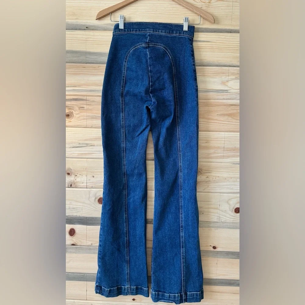 REVICE Blue Flare Jeans - Picture 6 of 13